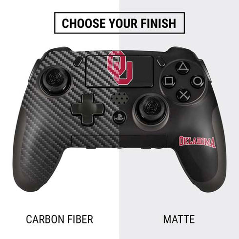 University of Oklahoma Sooners Black PlayStation Scuf Vantage 2 Controller Skin
